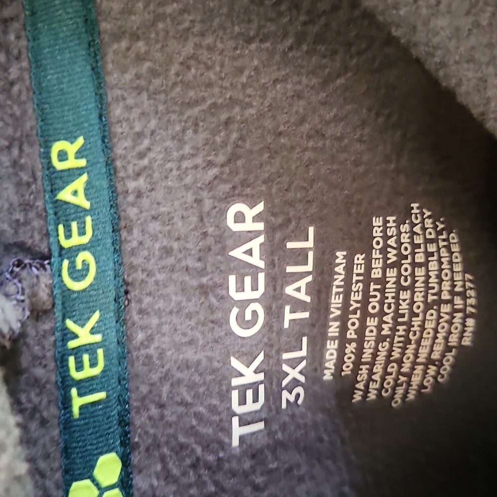 Tek Gear Charcoal Hoodie. Size 3XL Tall - Picture 2 of 5